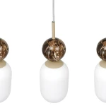 Crema lampa wisząca 3xE14 taupe MLP2813