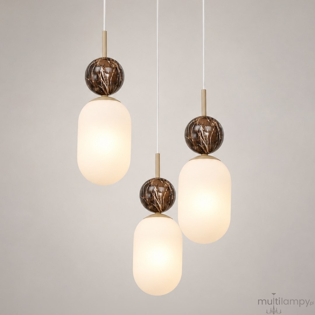 Crema lampa wisząca 3xE14 taupe MLP2814