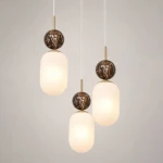 Crema lampa wisząca 3xE14 taupe MLP2814