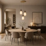 Crema lampa wisząca 3xE14 taupe MLP2814