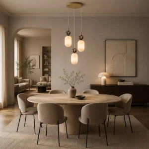 Crema lampa wisząca 3xE14 taupe MLP2814