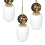 Crema lampa wisząca 3xE14 taupe MLP2814