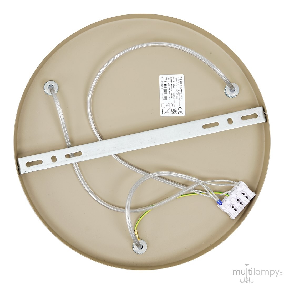 Crema lampa wisząca 3xE14 taupe MLP2814