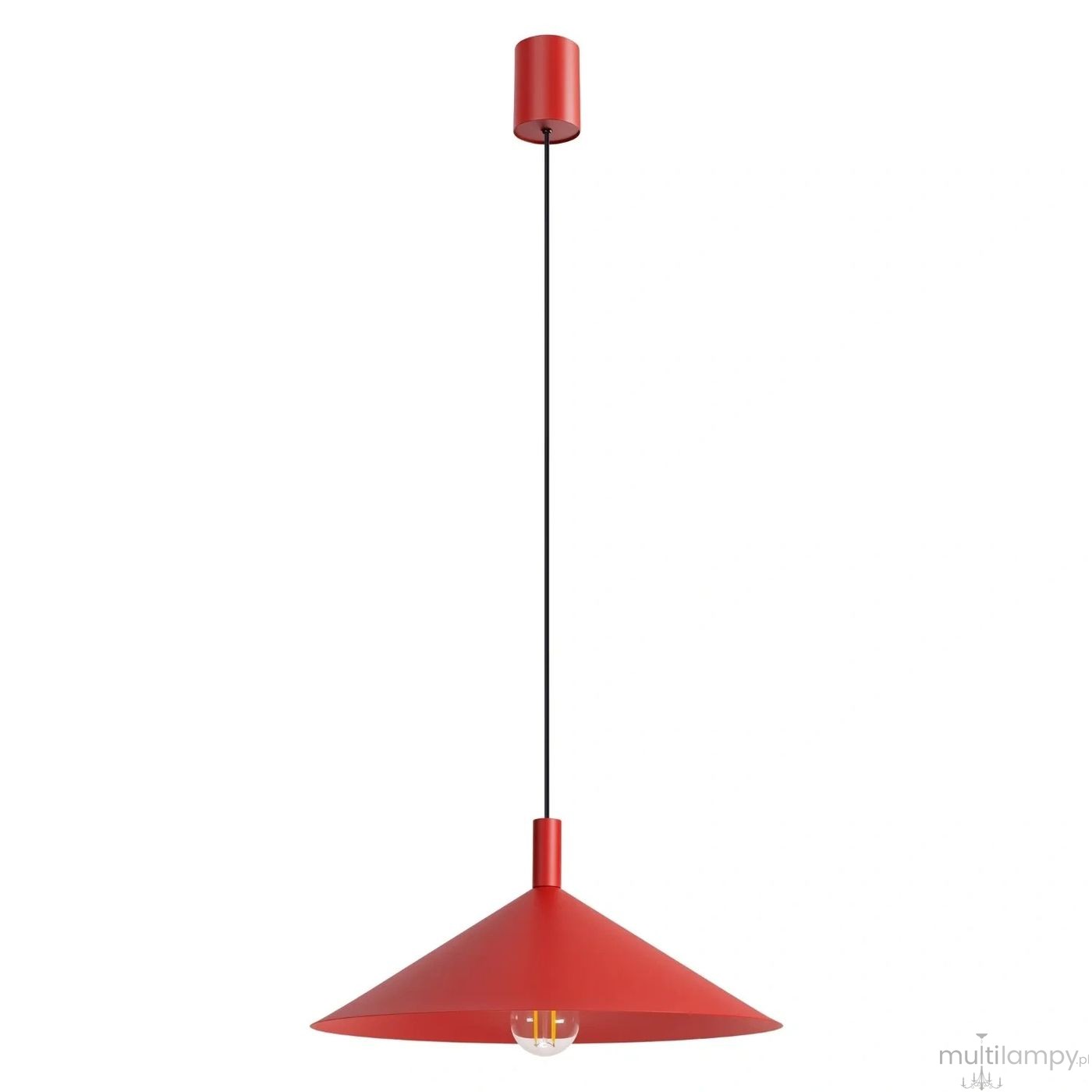 Nox D40 lampa wisząca E27 czerwona SL.2548
