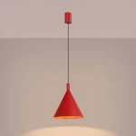 Nox D25 lampa wisząca E27 czerwona SL.2533