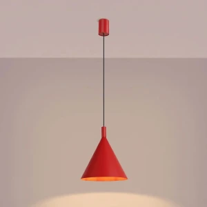 Nox D25 lampa wisząca E27 czerwona SL.2533