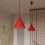 Nox D25 lampa wisząca E27 czerwona SL.2533