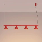 Nox 4L lampa wisząca 4xE14 czerwona SL.2563