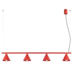 Nox 4L lampa wisząca 4xE14 czerwona SL.2563
