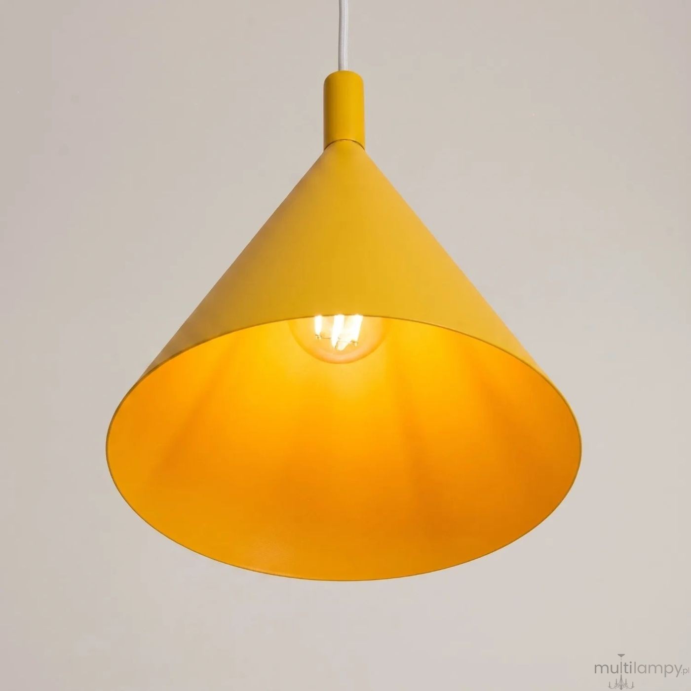 Nox D25 lampa wisząca E27 żółta SL.2532