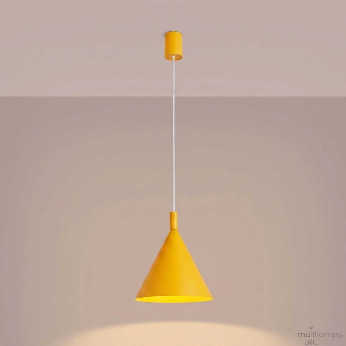 Nox D25 lampa wisząca E27 żółta SL.2532