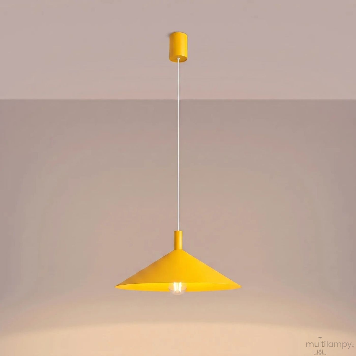 Nox D40 lampa wisząca E27 żółta SL.2547