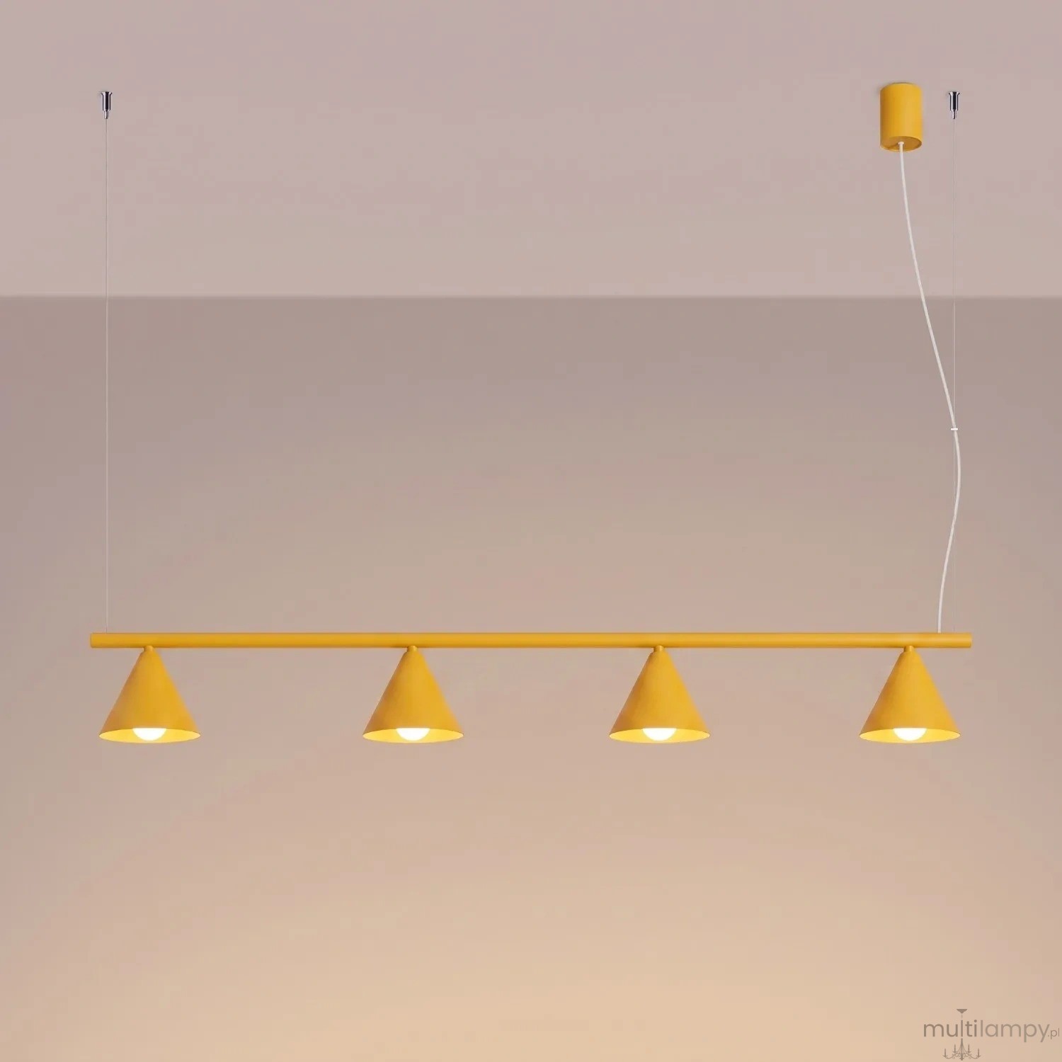 Nox 4L lampa wisząca 4xE14 żółta SL.2562