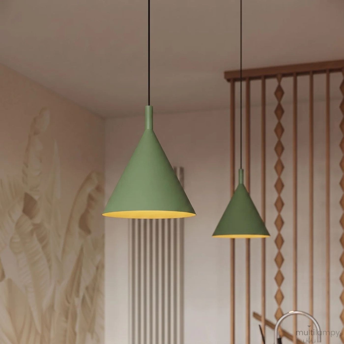 Nox D25 lampa wisząca E27 szałwiowa SL.2531
