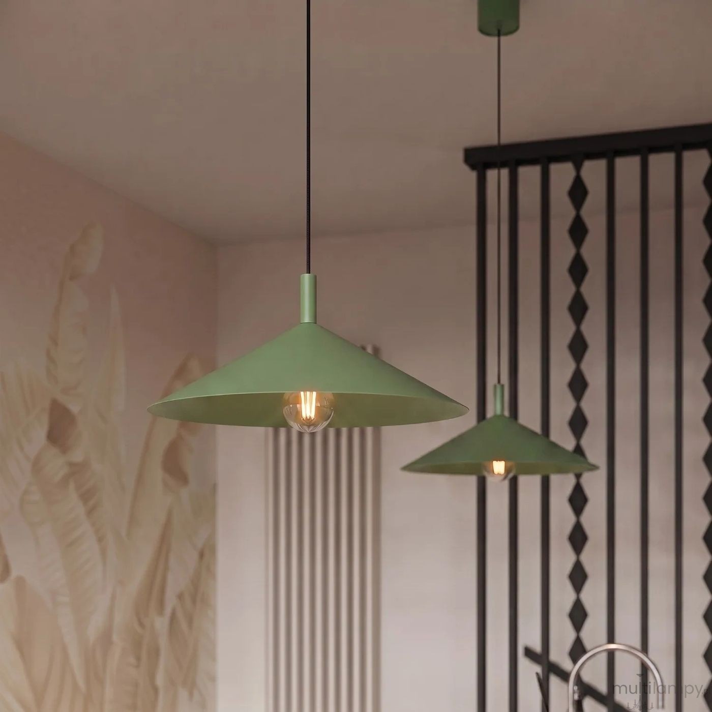 Nox D40 lampa wisząca E27 szałwiowa SL.2546