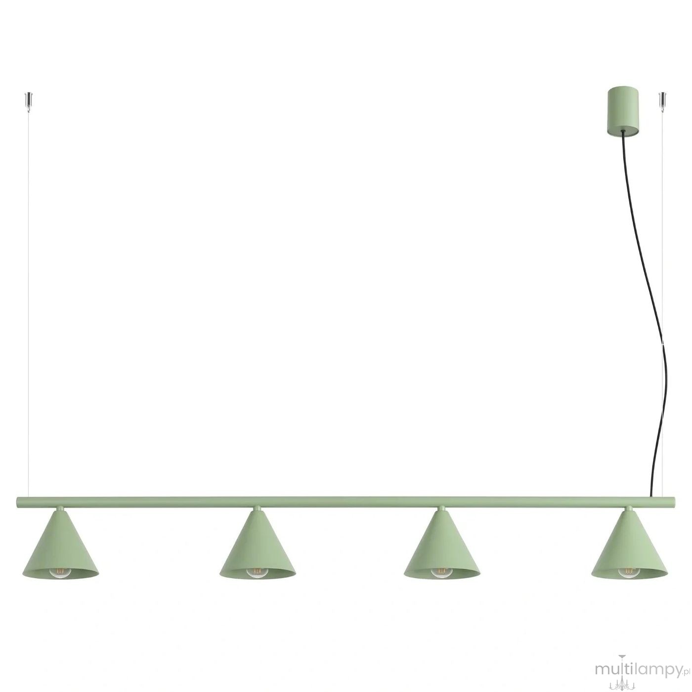 Nox 4L lampa wisząca 4xE14 szałwiowa SL.2561