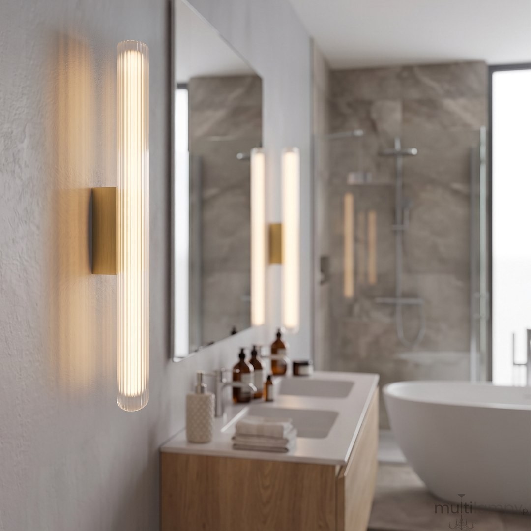 Trivia H60 kinkiet LED 11W CCT IP44 złoty ML2726