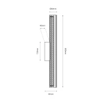 Trivia H60 kinkiet LED 11W CCT IP44 czarny ML2725