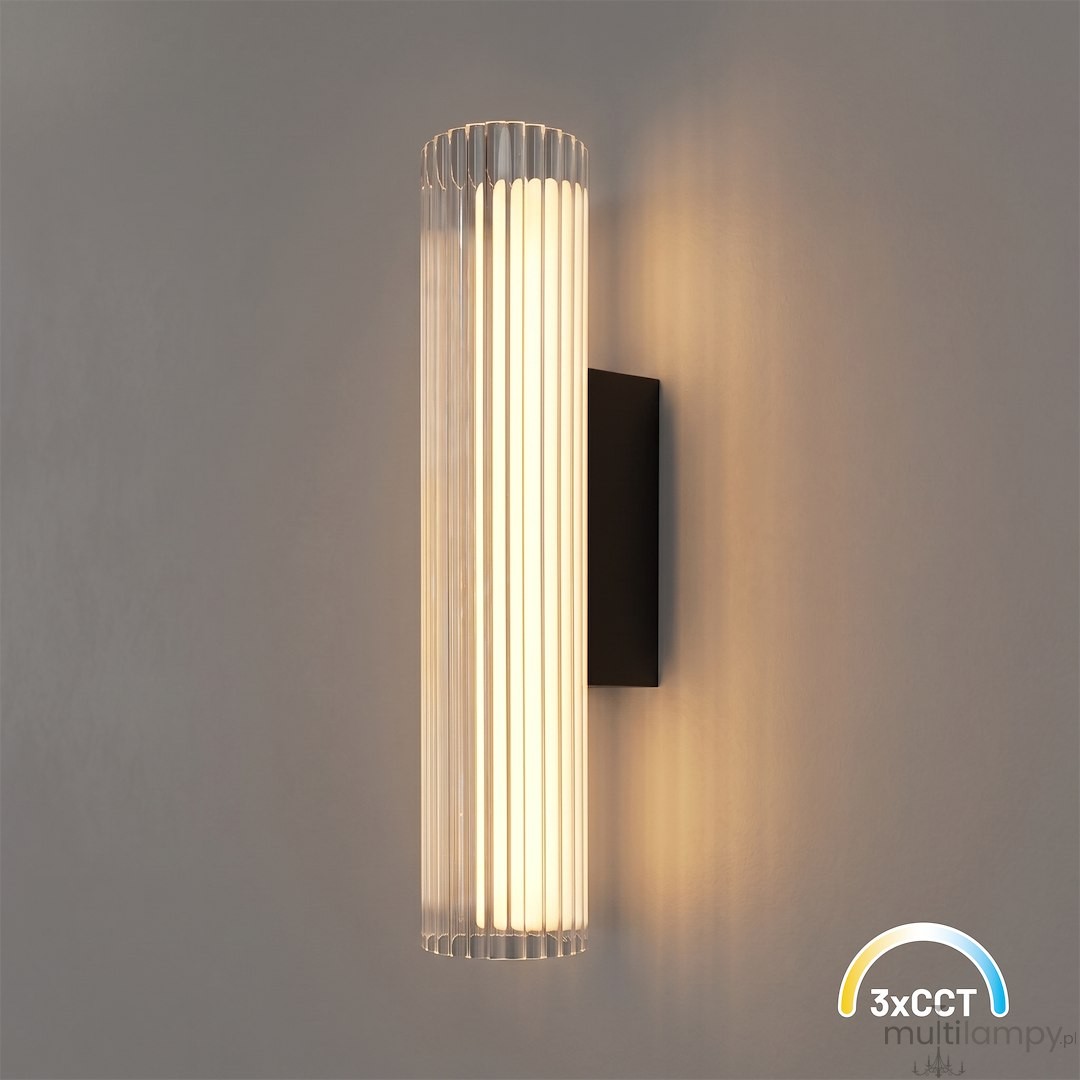 Trivia H30 kinkiet LED 6W CCT IP44 czarny ML2722