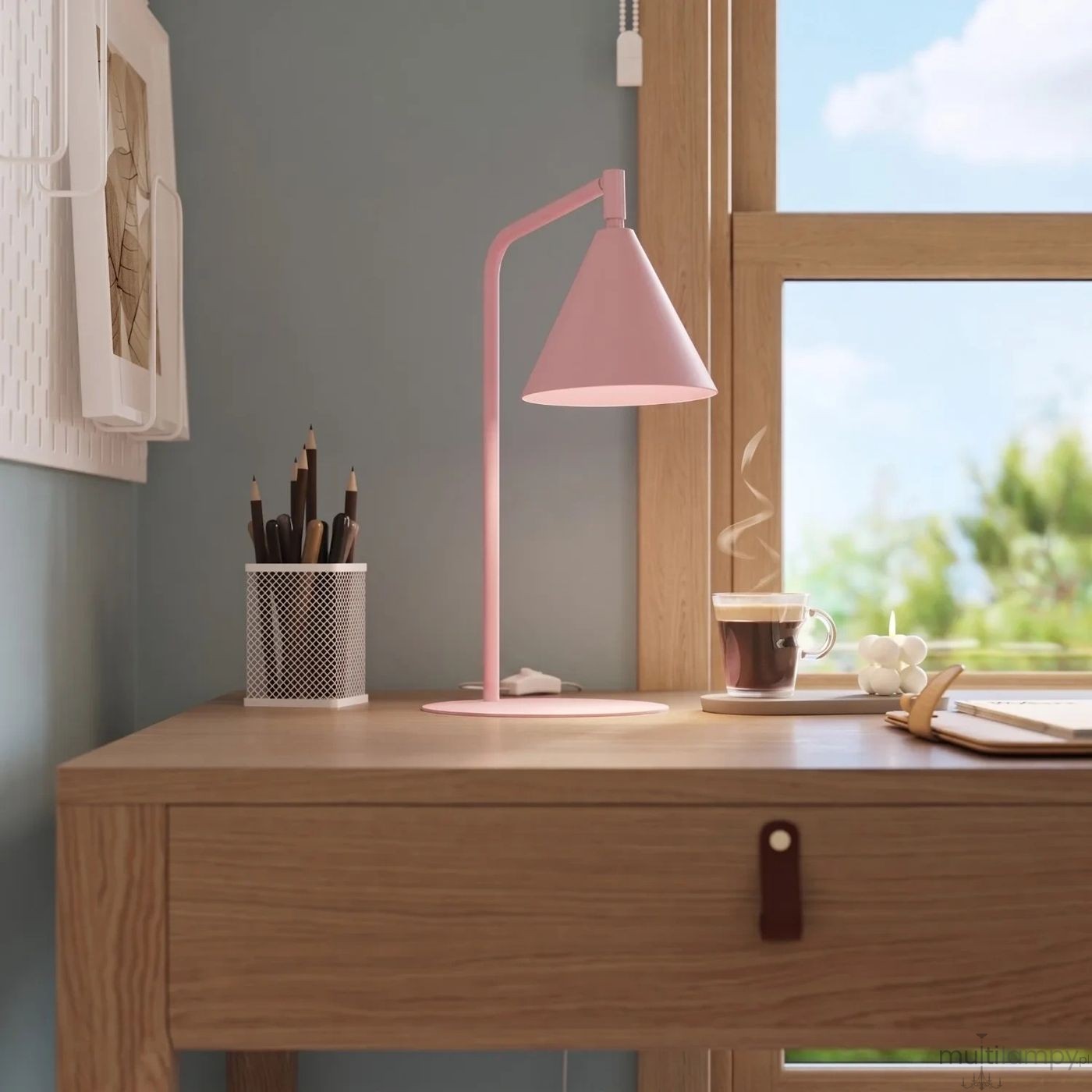 Nox lampa biurkowa E14 różowa SL.2575