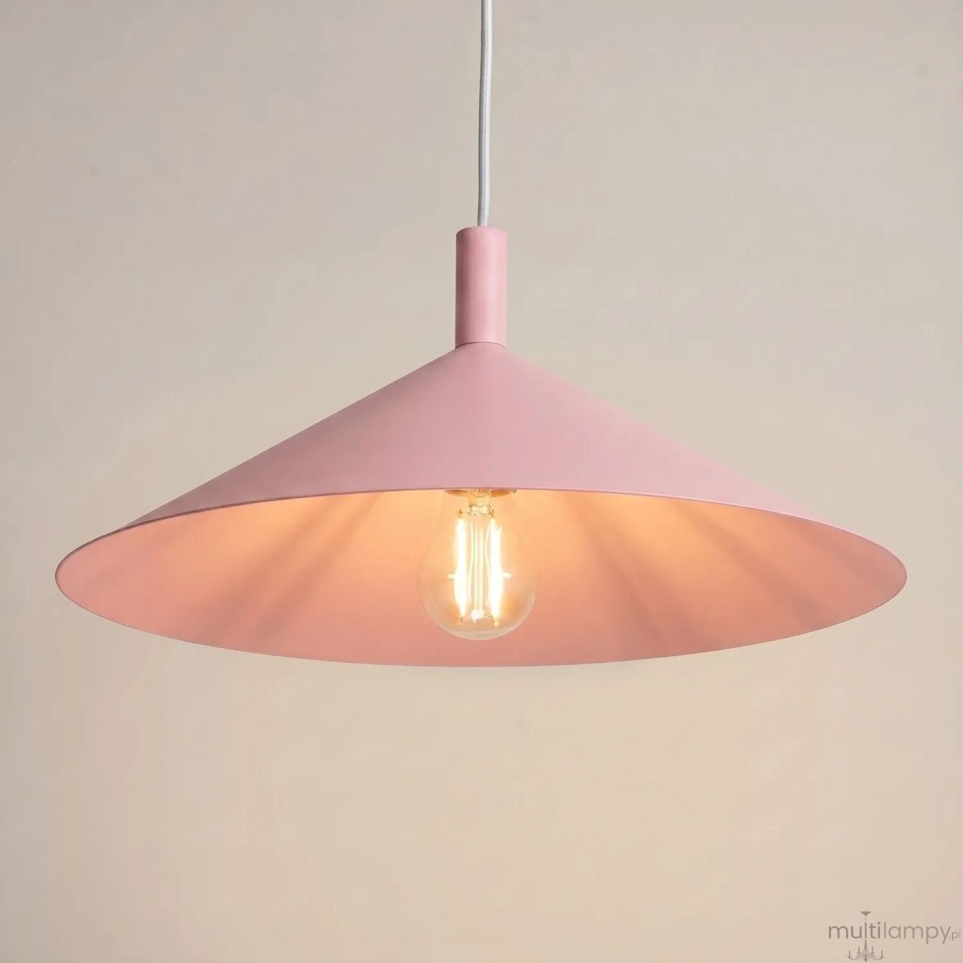 Nox D40 lampa wisząca E27 różowa SL.2545
