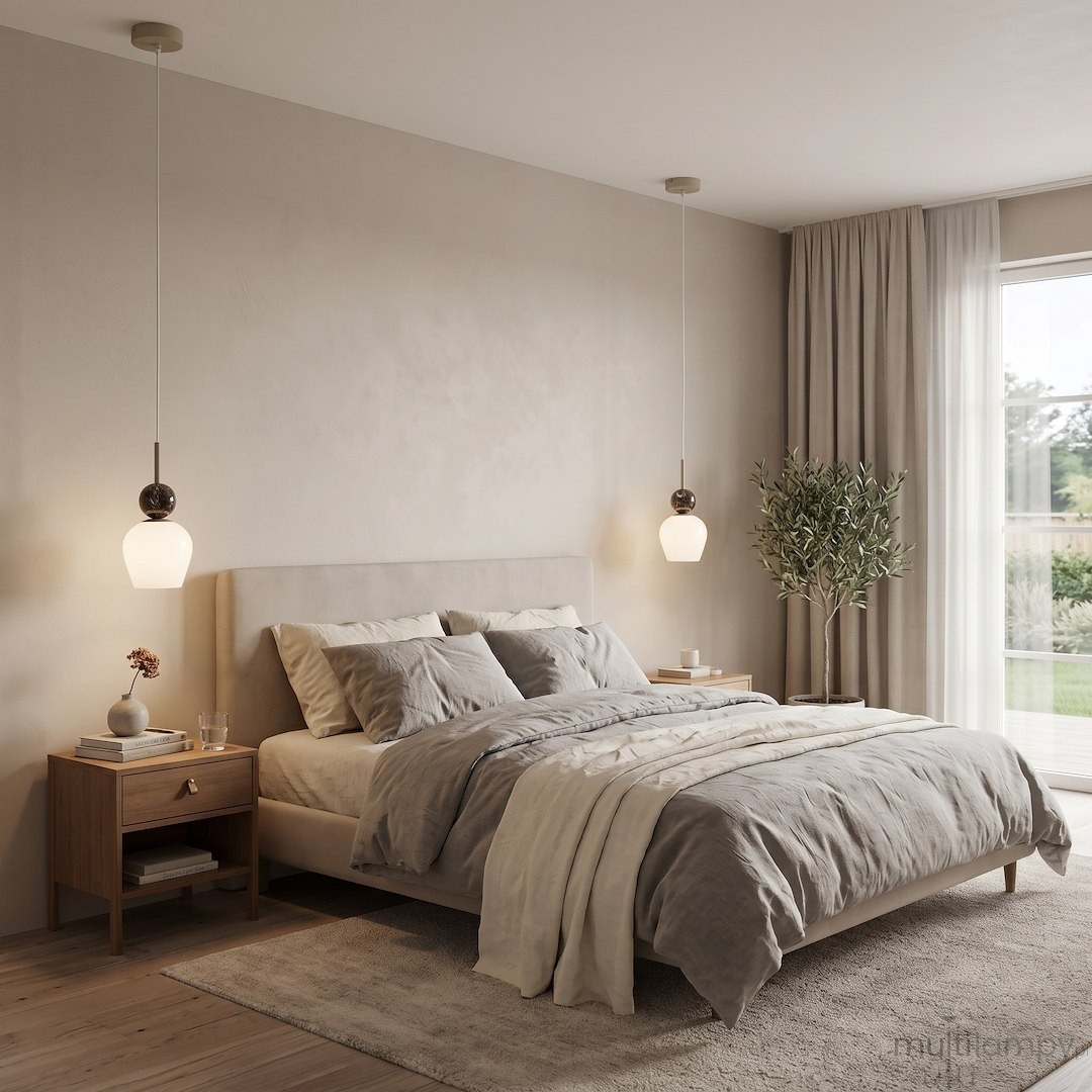 Carrara lampa wisząca 1xE14 taupe MLP2808