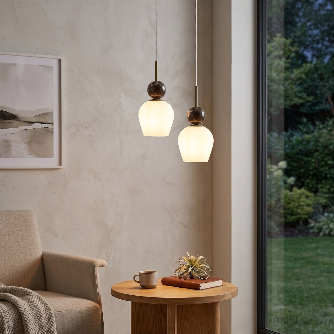 Carrara lampa wisząca 1xE14 taupe MLP2808