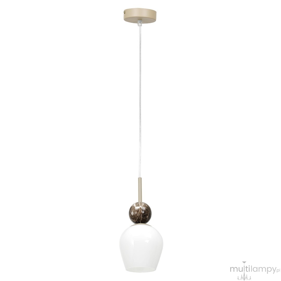 Carrara lampa wisząca 1xE14 taupe MLP2808