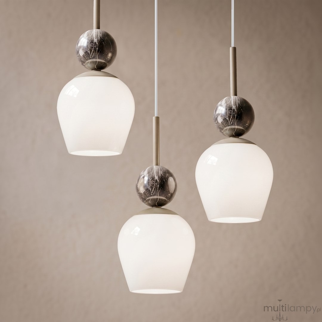 Carrara lampa wisząca 3xE14 taupe MLP2810