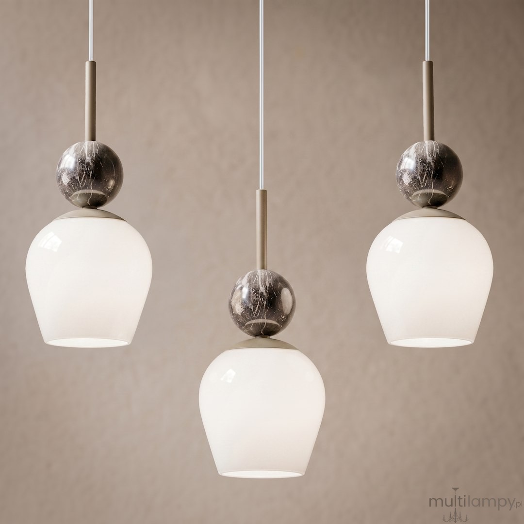 Carrara lampa wisząca 3xE14 taupe MLP2809