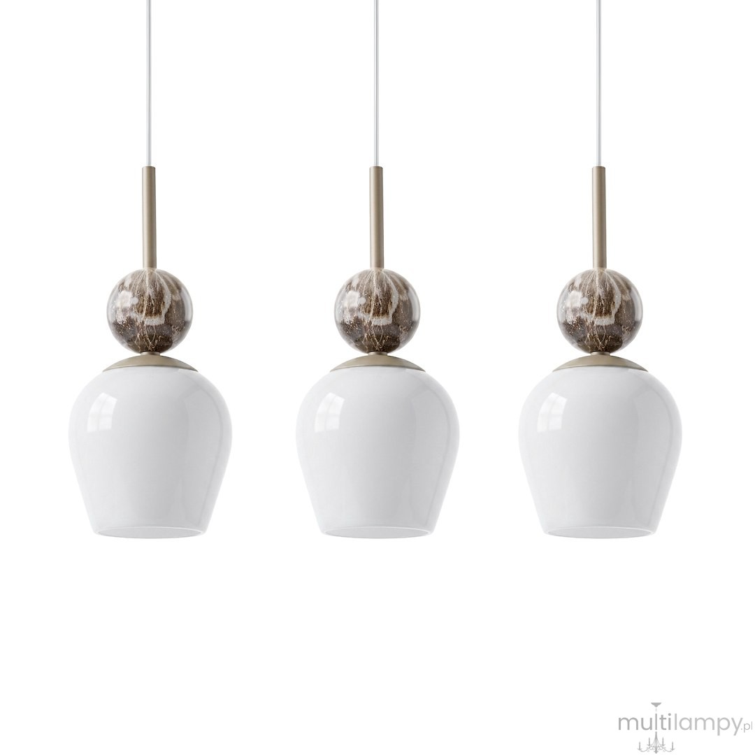 Carrara lampa wisząca 3xE14 taupe MLP2809