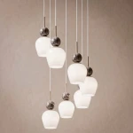 Carrara lampa wisząca 7xE14 taupe MLP2811