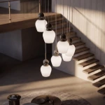 Carrara lampa wisząca 7xE14 taupe MLP2811