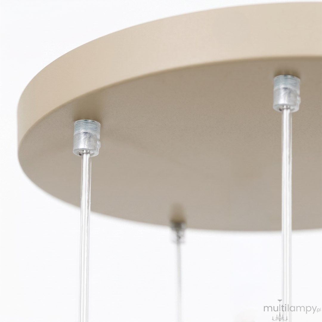 Carrara lampa wisząca 7xE14 taupe MLP2811