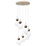 Carrara lampa wisząca 7xE14 taupe MLP2811