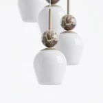 Carrara lampa wisząca 7xE14 taupe MLP2811
