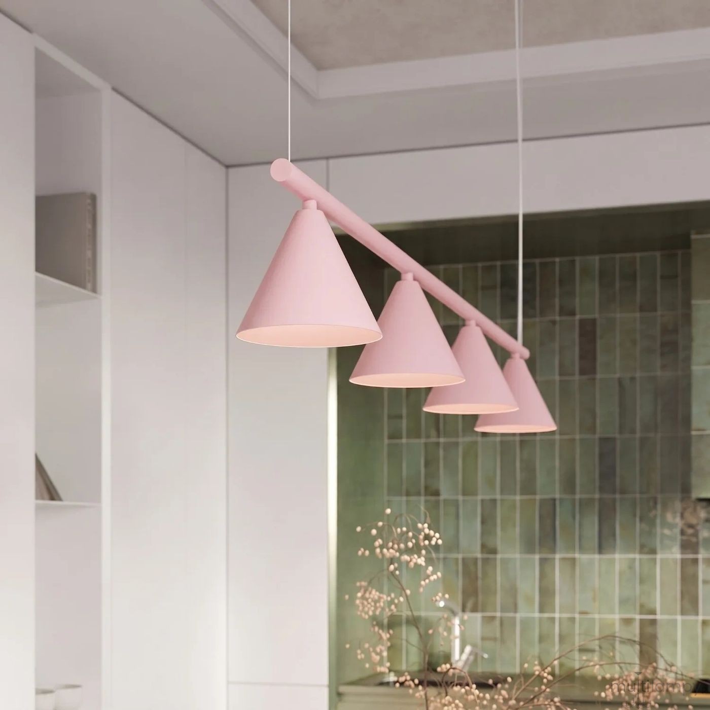 Nox 4L lampa wisząca 4xE14 różowa SL.2560