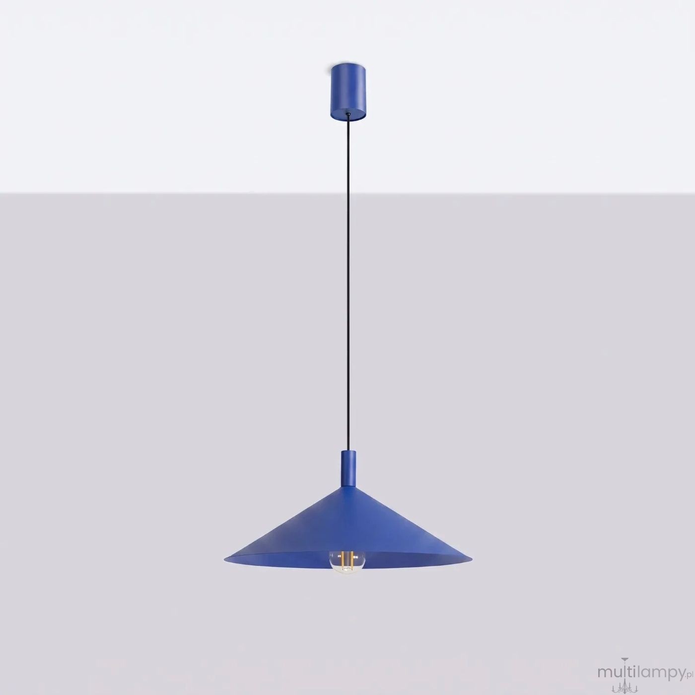 Nox D40 lampa wisząca E27 ultramaryna SL.2544