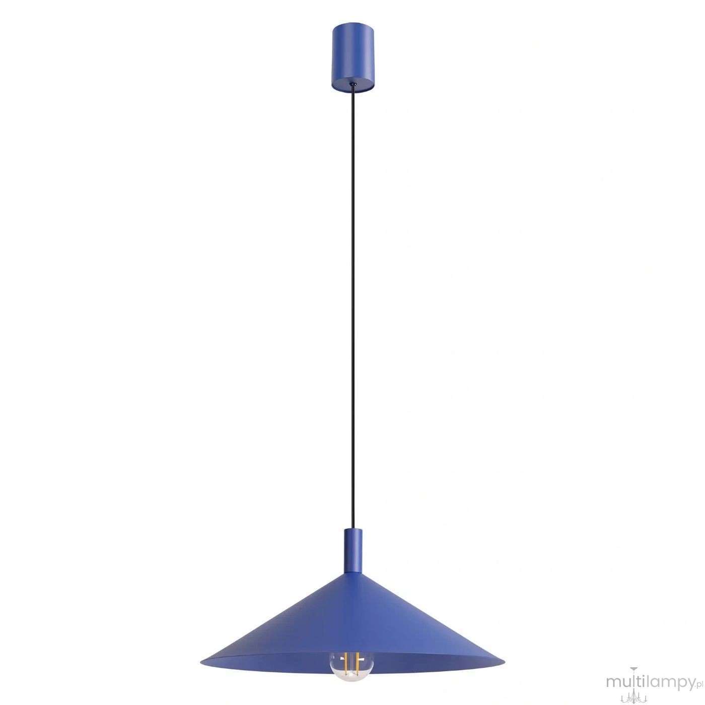 Nox D40 lampa wisząca E27 ultramaryna SL.2544
