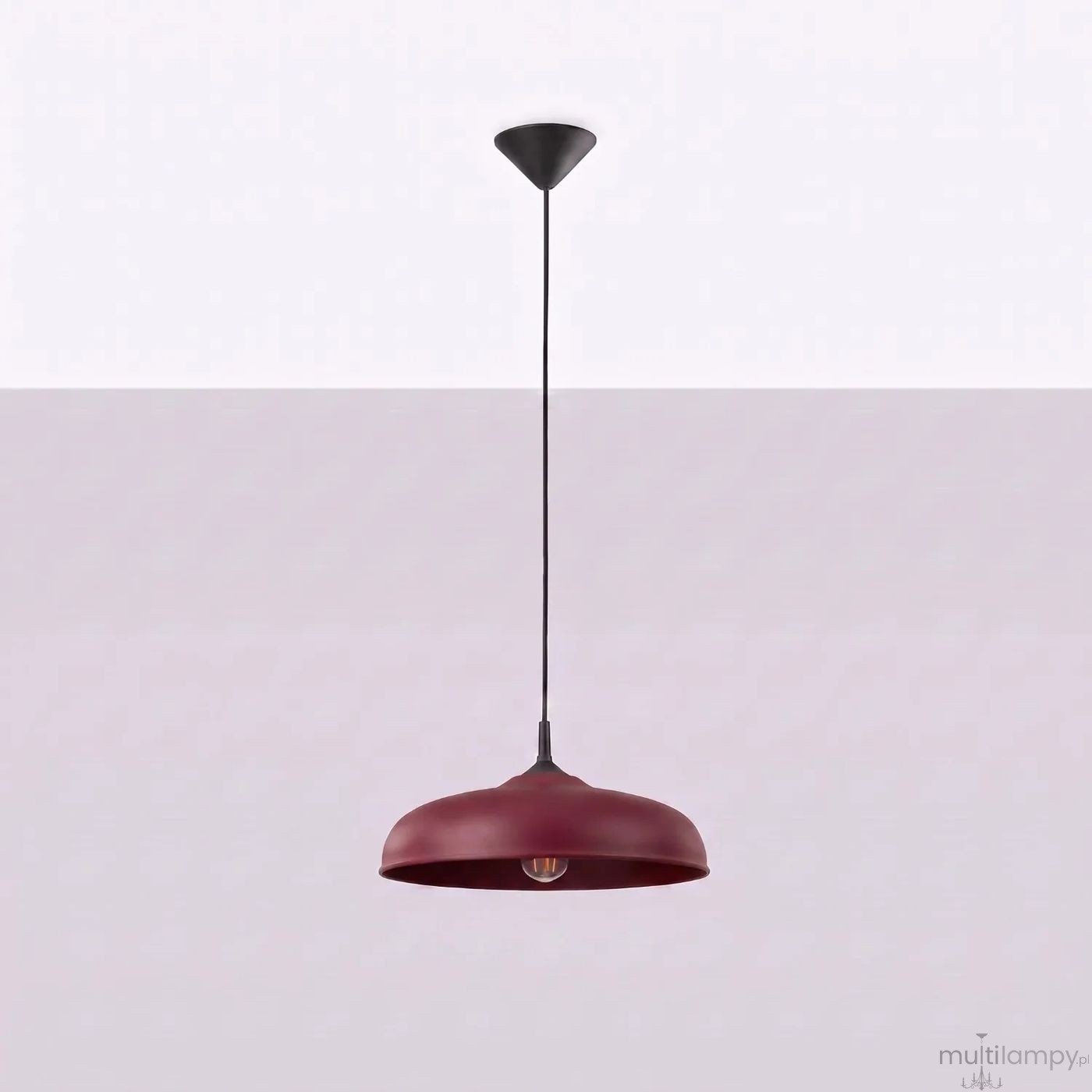 Gina lampa wisząca E27 burgund SL.2063