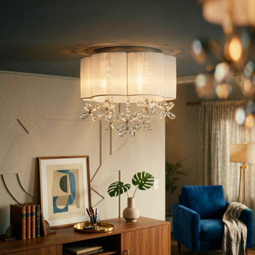 Esmeralda lampa sufitowa 3xE14 chrom/biały ML2789