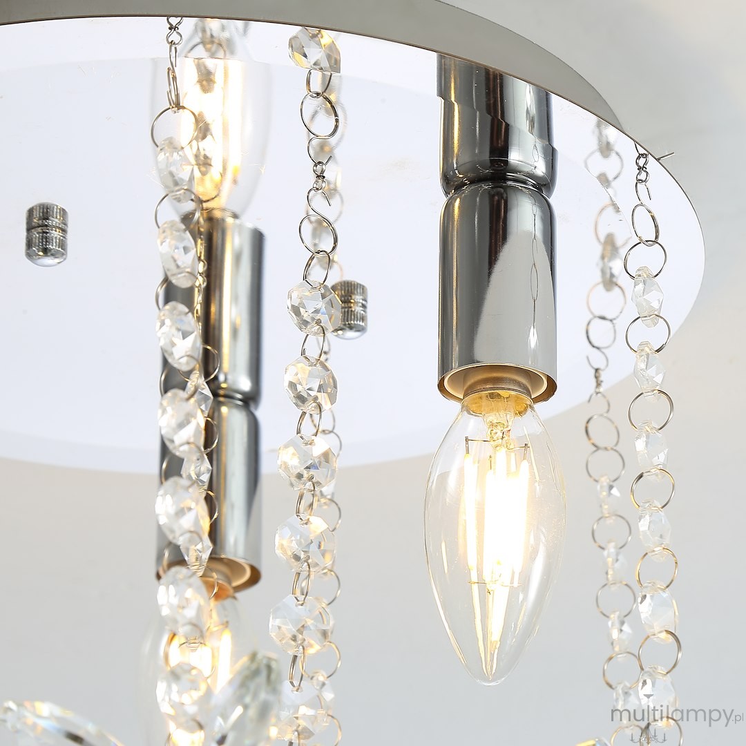 Esmeralda lampa sufitowa 3xE14 chrom/biały ML2789