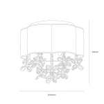 Esmeralda lampa sufitowa 3xE14 chrom/biały ML2789