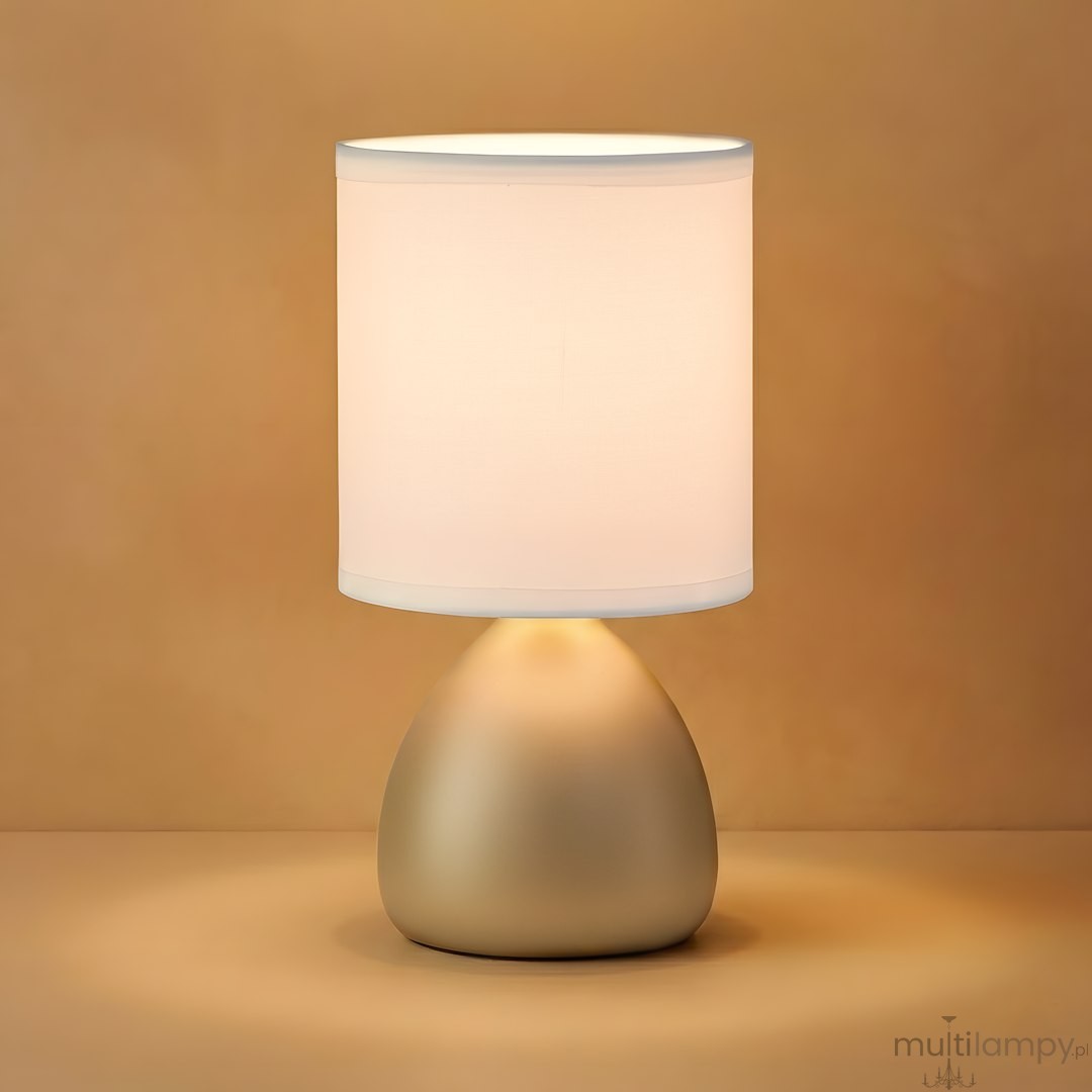Sabrina lampka stołowa 1xE14 taupe ML2771