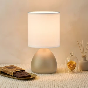 Sabrina lampka stołowa 1xE14 taupe ML2771