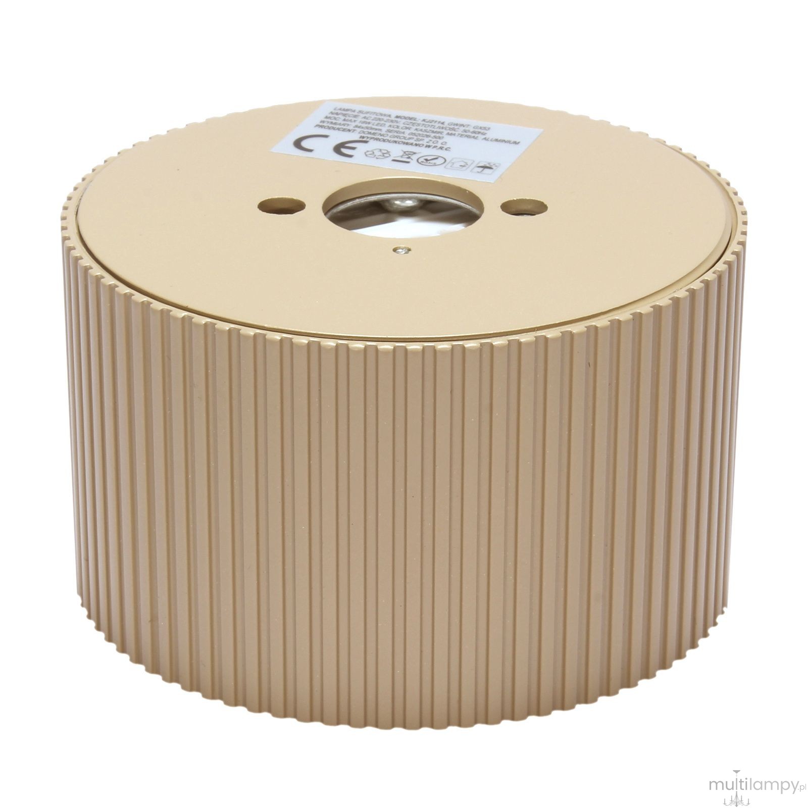Lami lampa sufitowa tuba GX53 beżowa