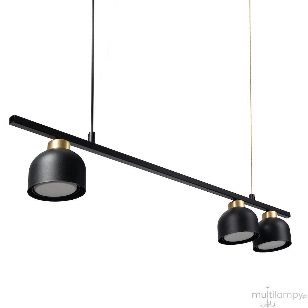 Kai lampa wisząca 3xGX53 czarna MLP2862
