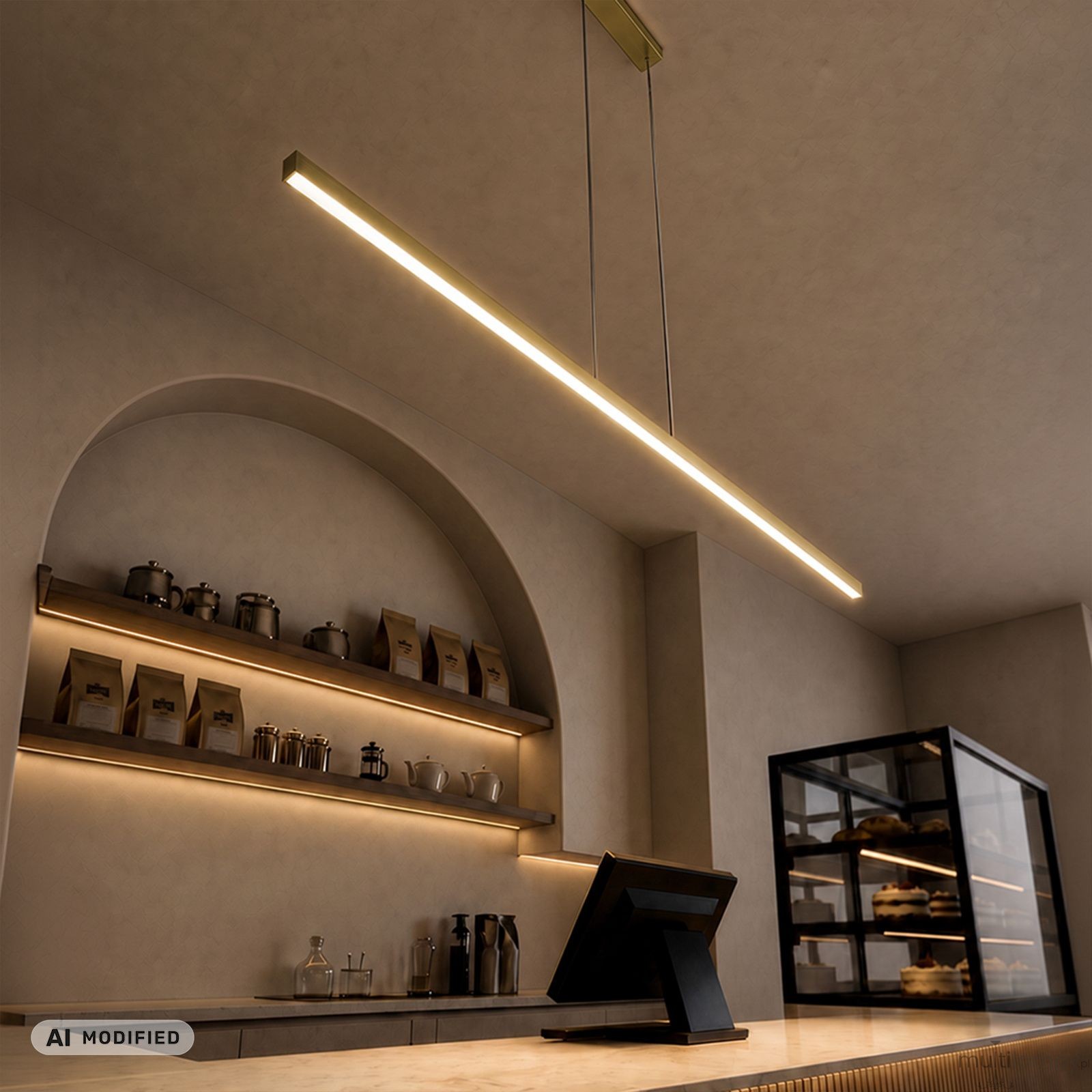 Linia 120 lampa wisząca 1xLED/15W/CCT złota