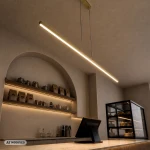 Linia 120 lampa wisząca 1xLED/15W/CCT złota