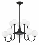 Selen lampa wisząca 10xG9 czarna 1948